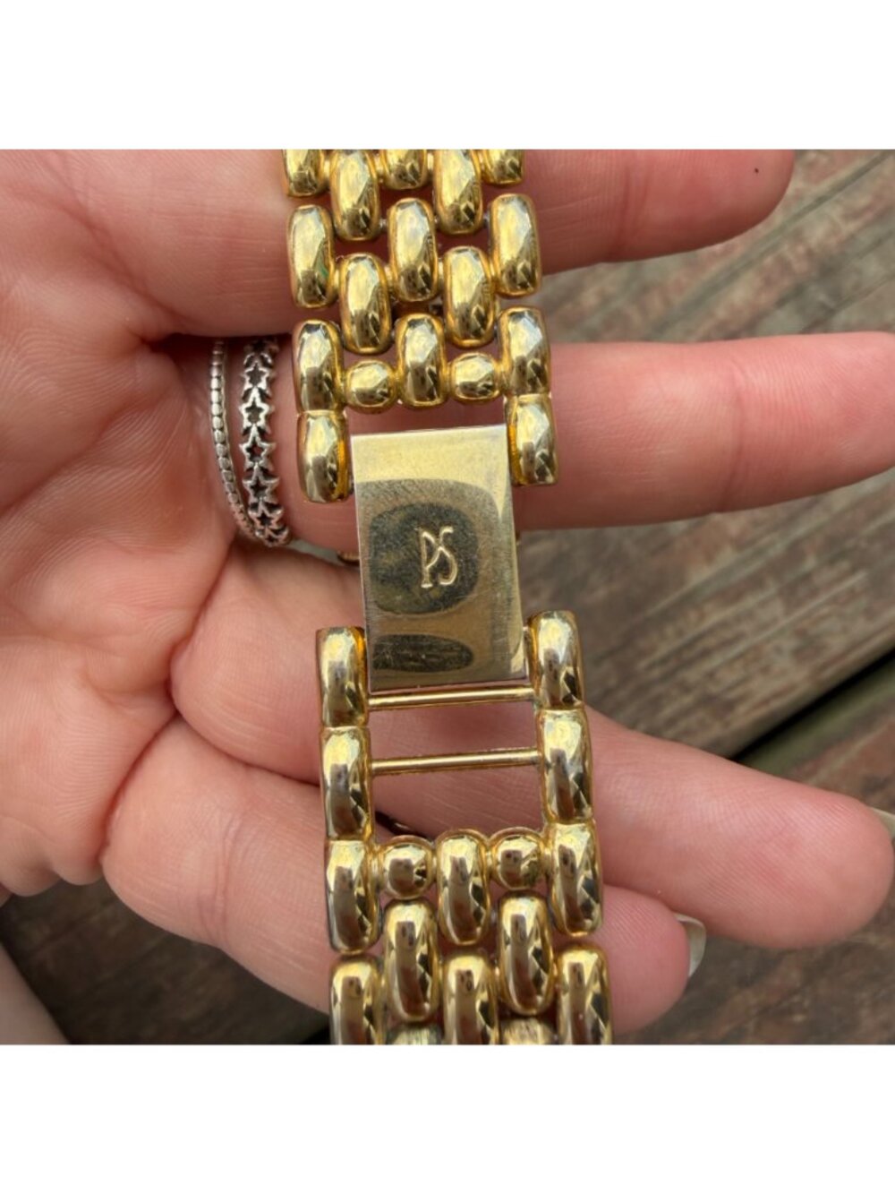 Paul Sebastian Gold-Tone Quartz Watch With Roman Numerals & Link Bracelet - Picture 3 of 7